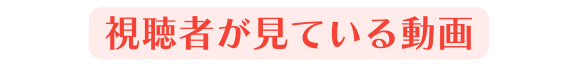 視聴者が見ている動画